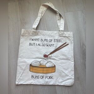 3/$25 Buns of Pork Kitschy Tote Bag